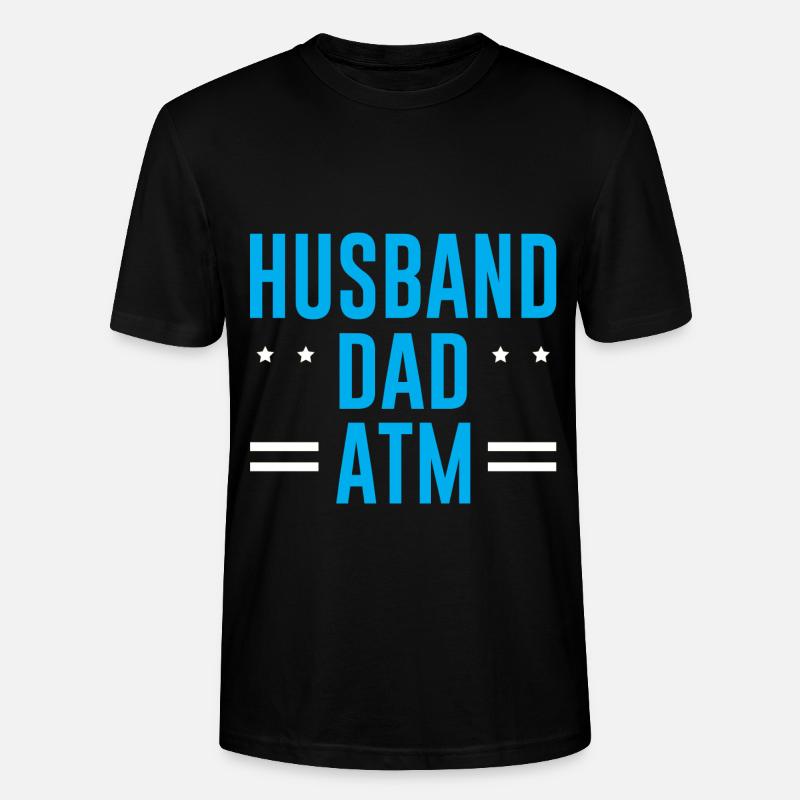 Husband Dad ATM 2 - Stanley/Stella Unisex Bio-T-Shirt CRAFTER - Schwarz