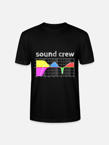 sound crew - parametric equalizer - Stanley/Stella CRAFTER Unisex Organic T-Shirt - black