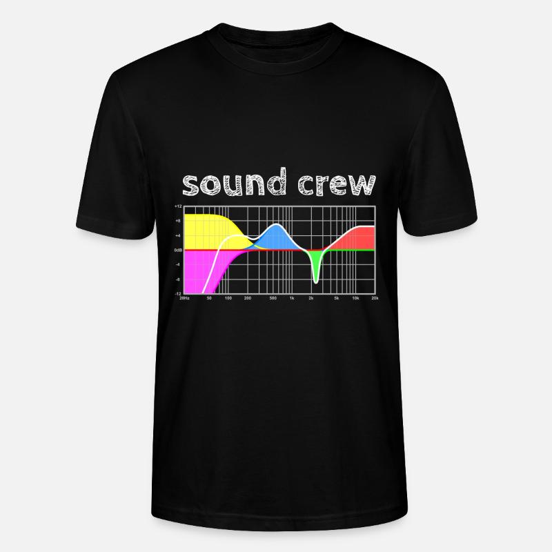 sound crew - parametric equalizer - Stanley/Stella CRAFTER Unisex Organic T-Shirt - black