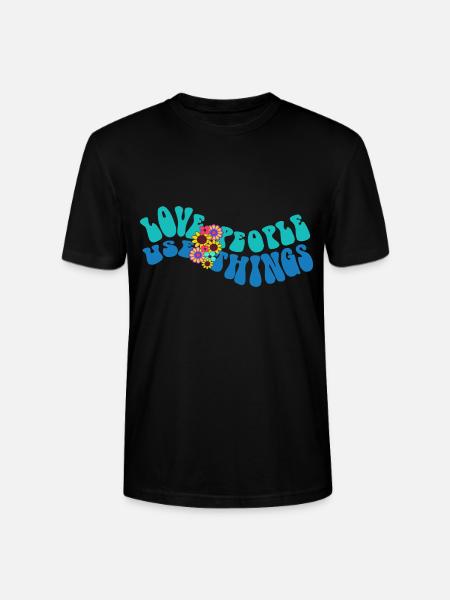 LOVE PEOPLE USE THINGS - Stanley/Stella Unisex Bio-T-Shirt CRAFTER - Schwarz