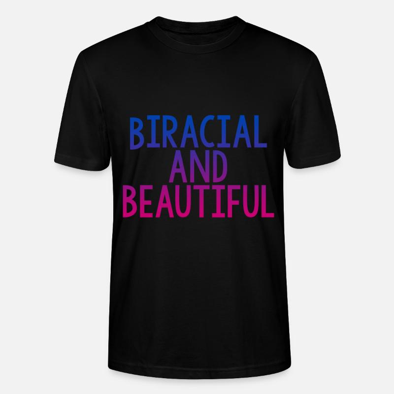 Biracial et beau 4 - T-shirt bio CRAFTER Stanley Stella Unisexe - noir