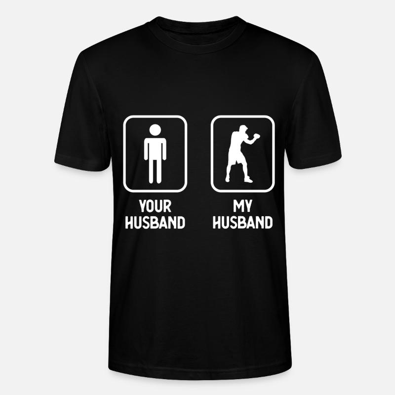Votre mari mon mari - Boxe - - T-shirt bio CRAFTER Stanley Stella Unisexe - noir