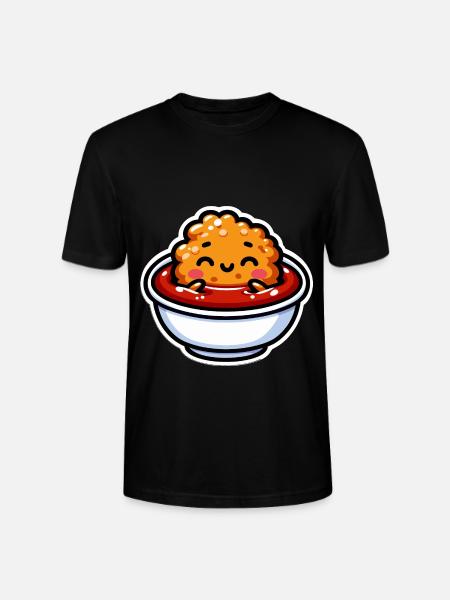 Chicken Nuggets Funny Nuggets Image - Stanley/Stella CRAFTER Unisex Organic T-Shirt - black