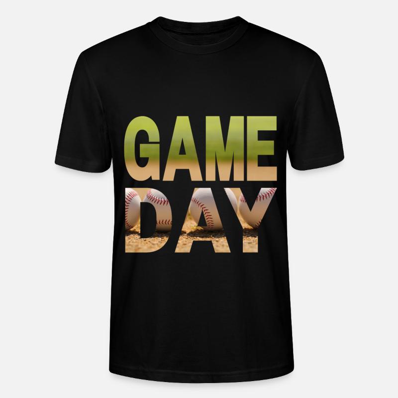 Game Day Baseball - Stanley/Stella Unisex Bio-T-Shirt CRAFTER - Schwarz