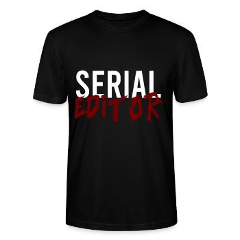 Series Editor - Stanley/Stella CRAFTER Unisex Organic T-Shirt - black - Front - Alina (178cm) & Michal (187cm)