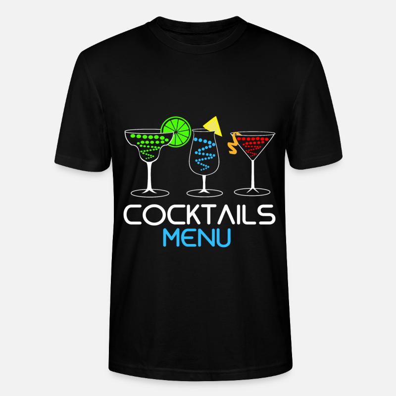 Cocktail - Stanley/Stella Unisex Bio-T-Shirt CRAFTER - Schwarz