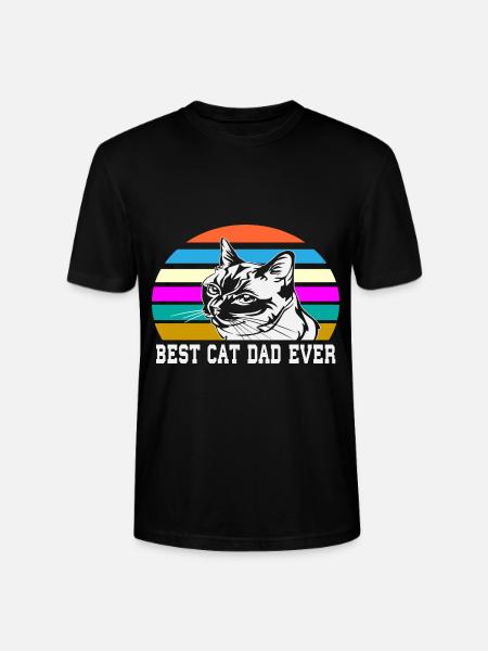 Cat's father - Stanley/Stella CRAFTER Unisex Organic T-Shirt - black