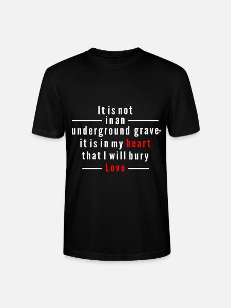 Love quote - Stanley/Stella CRAFTER Unisex Organic T-Shirt - black