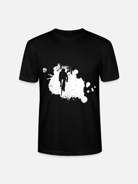 Splashing water - Cycling - (3) - Stanley/Stella CRAFTER Unisex Organic T-Shirt - black
