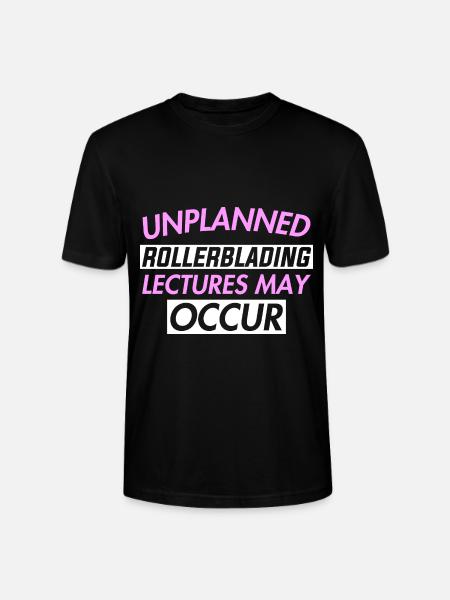 UNPLANNED ROLLERBLADING LECTURES MAY OCCUR - Stanley/Stella Unisex Bio-T-Shirt CRAFTER - Schwarz