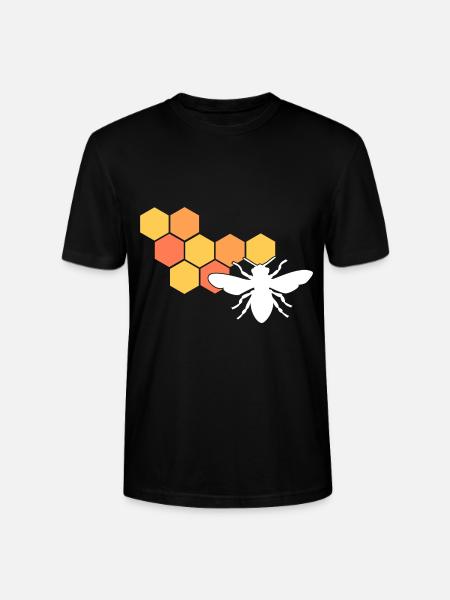 Bienenwabe Imker - Stanley/Stella Unisex Bio-T-Shirt CRAFTER - Schwarz