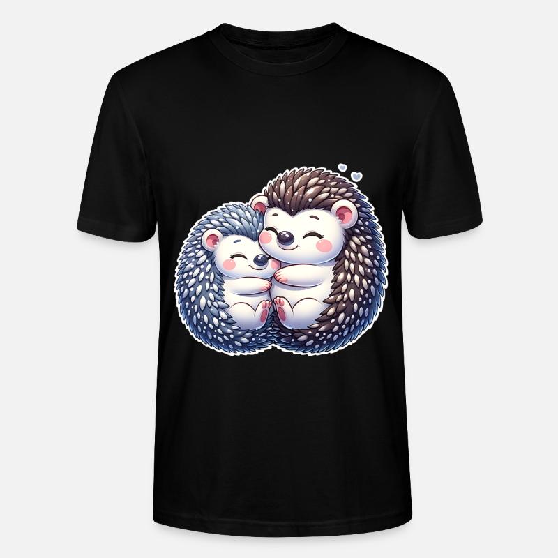 Igel - Stanley/Stella Unisex Bio-T-Shirt CRAFTER - Schwarz