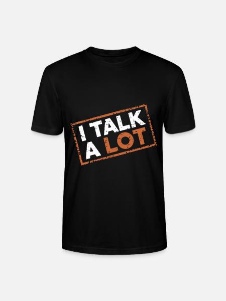I Talk A Lot 12 - Stanley/Stella Unisex Bio-T-Shirt CRAFTER - Schwarz