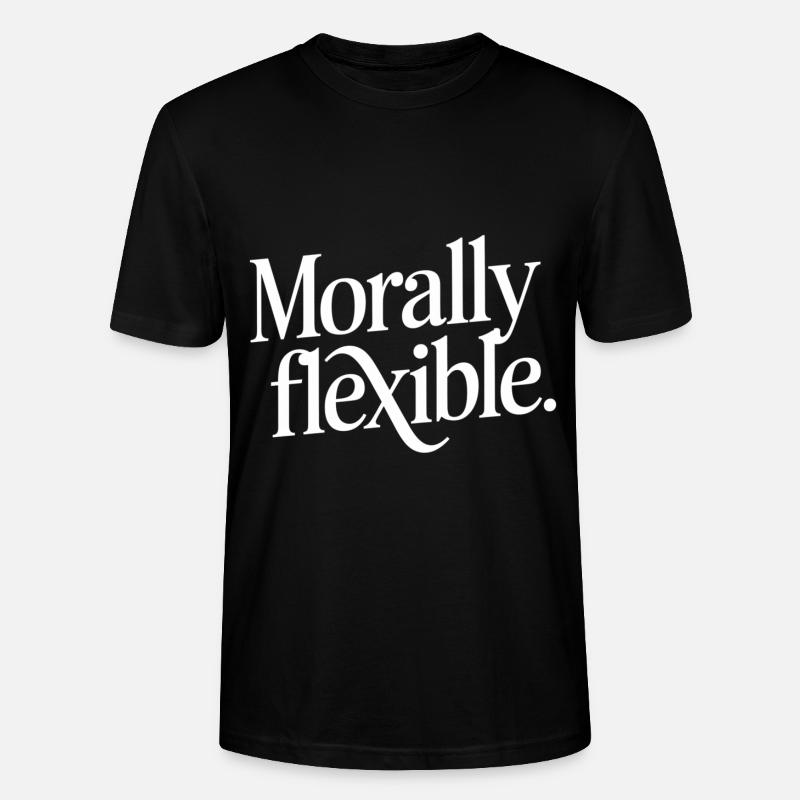 Morally Flexible 14 - Stanley/Stella Unisex Bio-T-Shirt CRAFTER - Schwarz