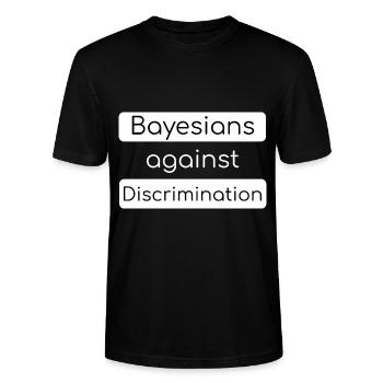 Bayesians Against Discremination Computer Science - Stanley Stella CRAFTER unisex økologisk-T-shirt - sort - Foran - Alina (178cm) & Michal (187cm)