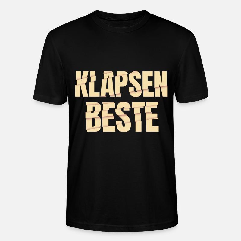 Klapsenbeste Klapse Psychiatrie Sprüche Geschenk - Stanley/Stella Unisex Bio-T-Shirt CRAFTER - Schwarz