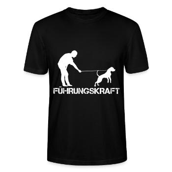 Hundeschule Führungskraft Hundetraining Bekleidung - Stanley/Stella Unisex Bio-T-Shirt CRAFTER - Schwarz - Vorne - Alina (178cm) & Michal (187cm)