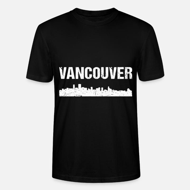 Ligne d’horizon de Vancouver - T-shirt bio CRAFTER Stanley Stella Unisexe - noir
