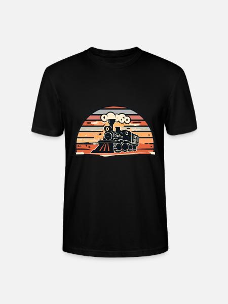 Züge Lokführer Geschenk - Stanley/Stella Unisex Bio-T-Shirt CRAFTER - Schwarz