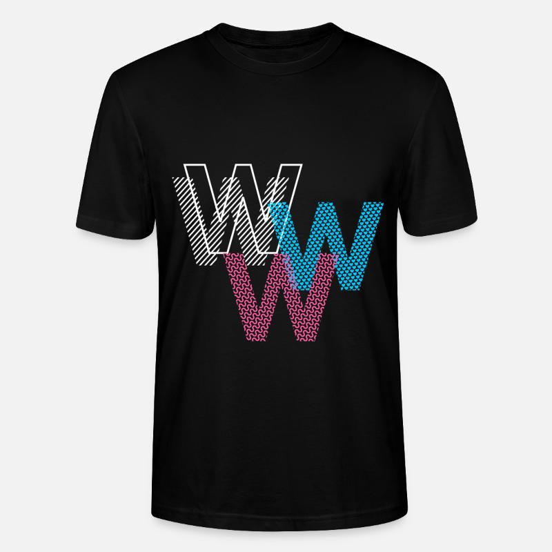W Buchstabe - Stanley/Stella Unisex Bio-T-Shirt CRAFTER - Schwarz