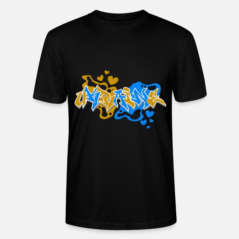 Ukraine Graffiti - Stanley/Stella Unisex Bio-T-Shirt CRAFTER - Schwarz