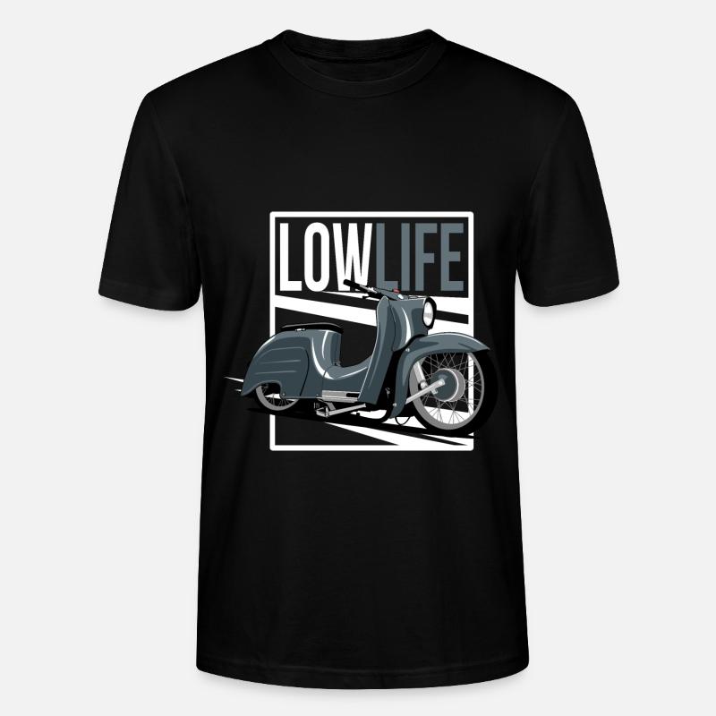 low life moped - Stanley/Stella Unisex Bio-T-Shirt CRAFTER - Schwarz