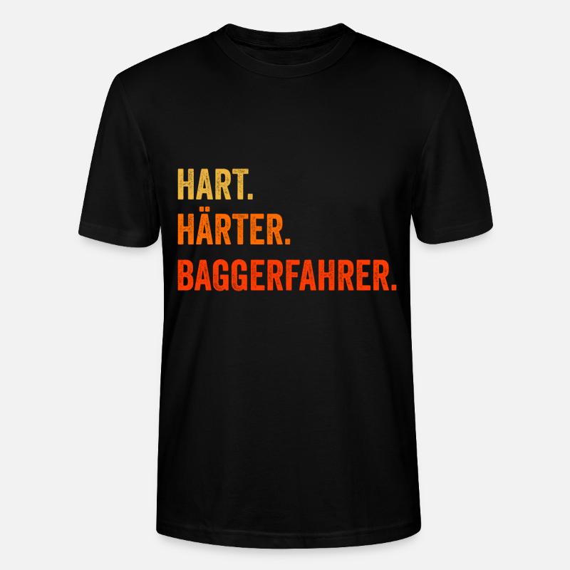 Baggerfahrer - Stanley/Stella Unisex Bio-T-Shirt CRAFTER - Schwarz