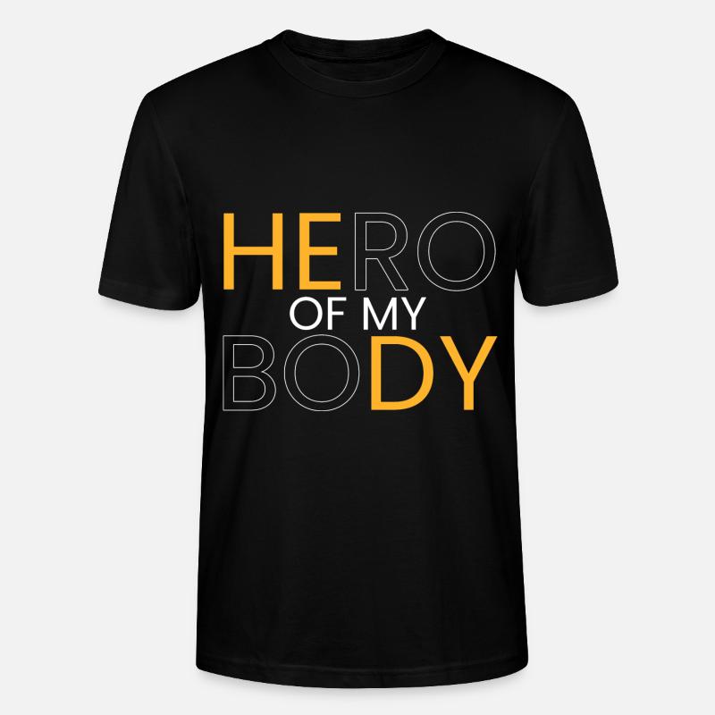 Held meines Körpers - Stanley/Stella Unisex Bio-T-Shirt CRAFTER - Schwarz