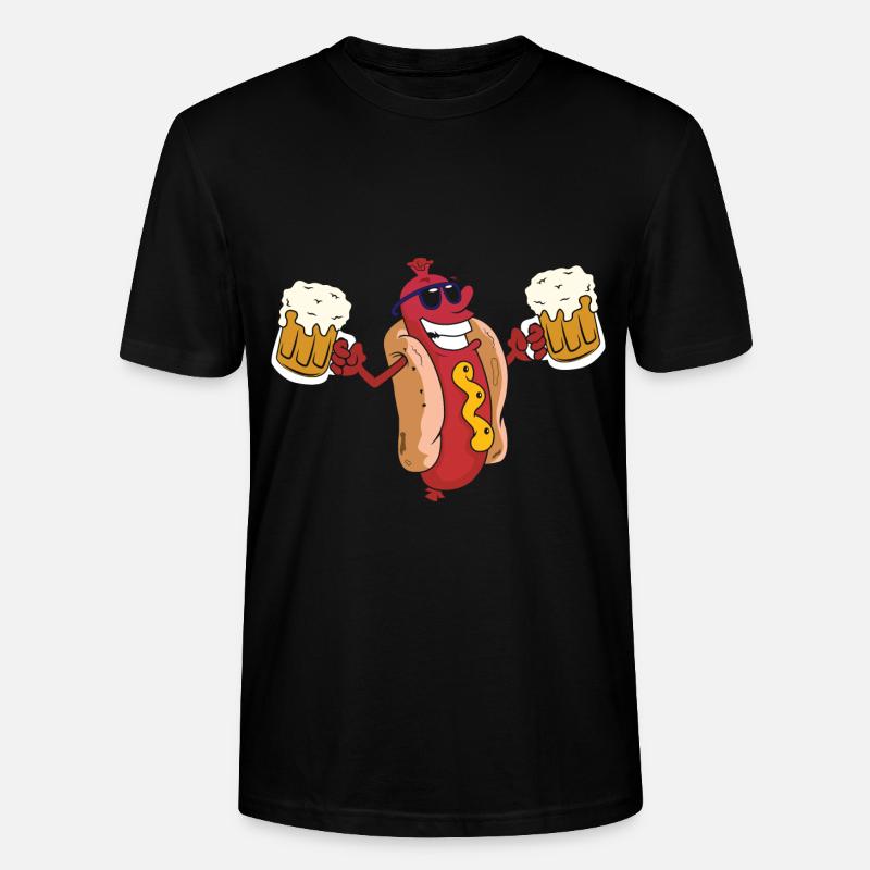 Bratwurst und Bier - Stanley/Stella Unisex Bio-T-Shirt CRAFTER - Schwarz