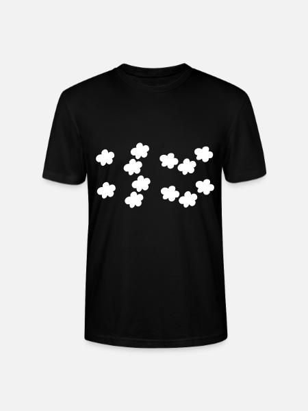 flowers blossom plant pattern - Stanley/Stella CRAFTER Unisex Organic T-Shirt - black