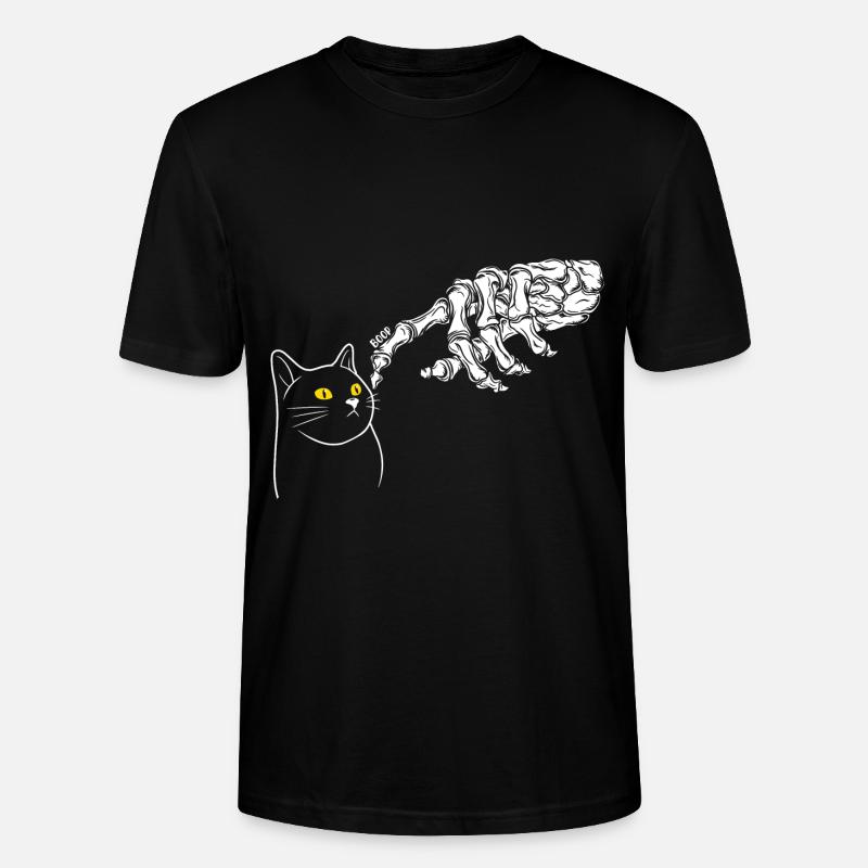 Sorcière chat d’Halloween - T-shirt bio CRAFTER Stanley Stella Unisexe - noir