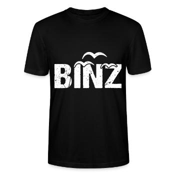 Binz Möwen Ostsee Seebad Binz - Stanley/Stella Unisex Bio-T-Shirt CRAFTER - Schwarz - Vorne - Alina (178cm) & Michal (187cm)