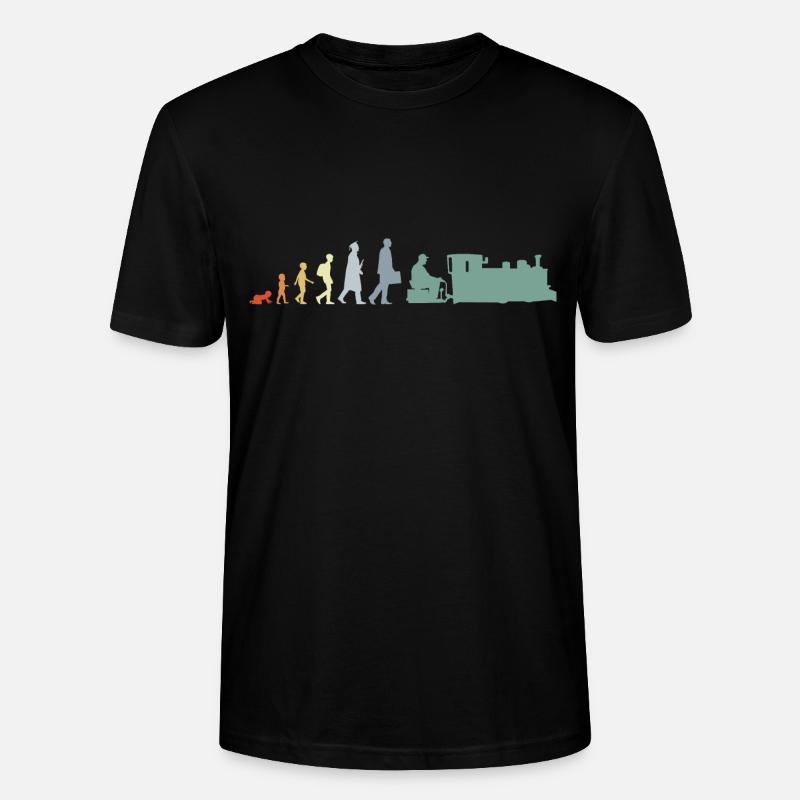 Évolution de Trainspotter - T-shirt bio CRAFTER Stanley Stella Unisexe - noir