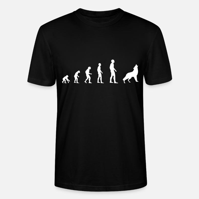 Wolf – Evolution - Stanley/Stella CRAFTER Unisex Organic T-Shirt - black