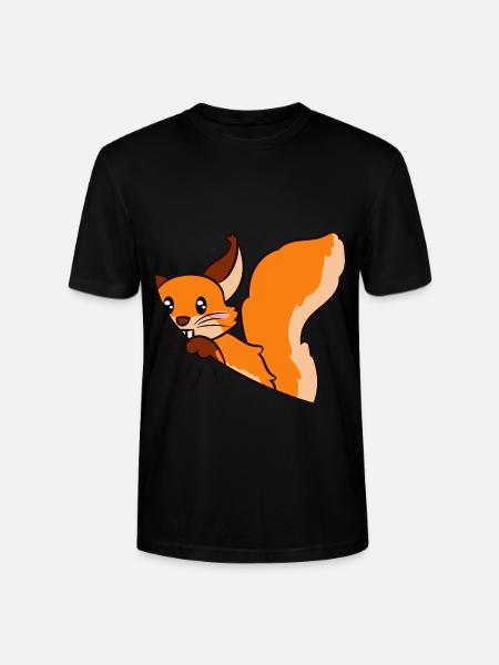 Cute Squirrel Gift Squirrel - Stanley/Stella CRAFTER Unisex Organic T-Shirt - black