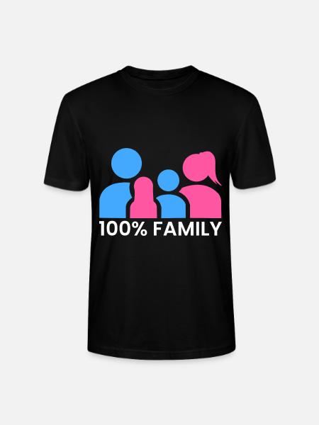 100% family - Stanley/Stella CRAFTER Unisex Organic T-Shirt - black