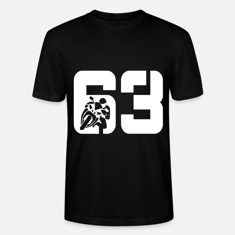 63 Motorrad Biker - Stanley/Stella Unisex Bio-T-Shirt CRAFTER - Schwarz