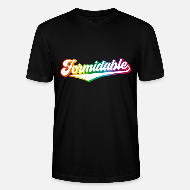 Formidable Rainbow Power - Stanley/Stella CRAFTER Unisex Organic T-Shirt - black