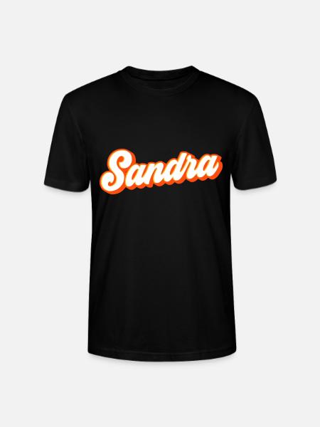 Sandra | Farben änderbar - Stanley/Stella Unisex Bio-T-Shirt CRAFTER - Schwarz