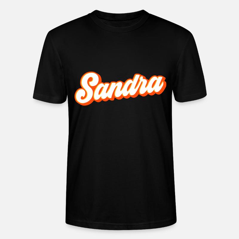 Sandra | Farben änderbar - Stanley/Stella Unisex Bio-T-Shirt CRAFTER - Schwarz