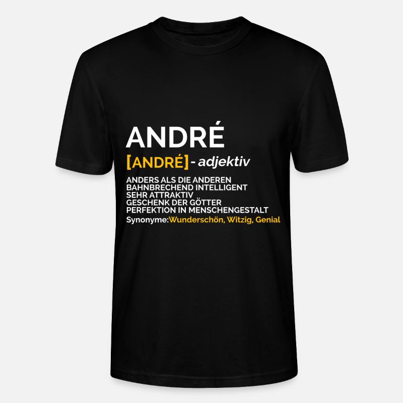 André - Stanley/Stella Unisex Bio-T-Shirt CRAFTER - Schwarz