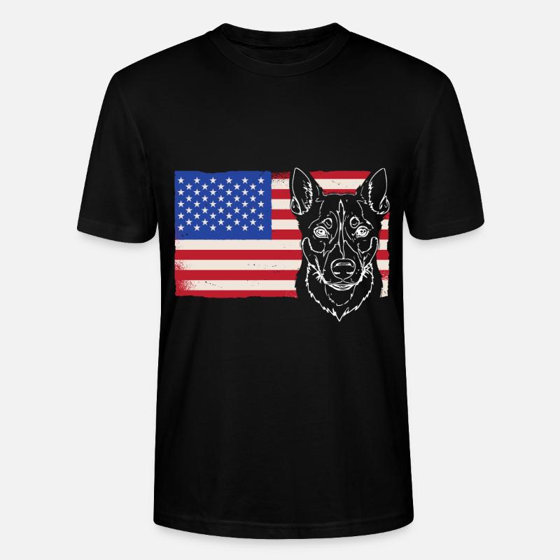Kelpie-Hund-Geschenk - Stanley/Stella Unisex Bio-T-Shirt CRAFTER - Schwarz