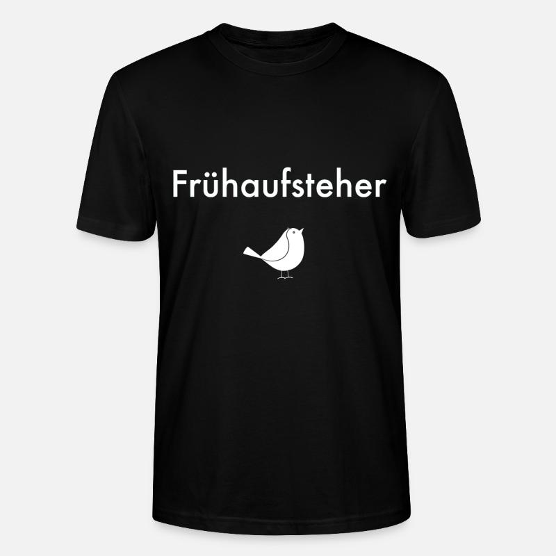 Frühaufsteher - Stanley/Stella Unisex Bio-T-Shirt CRAFTER - Schwarz
