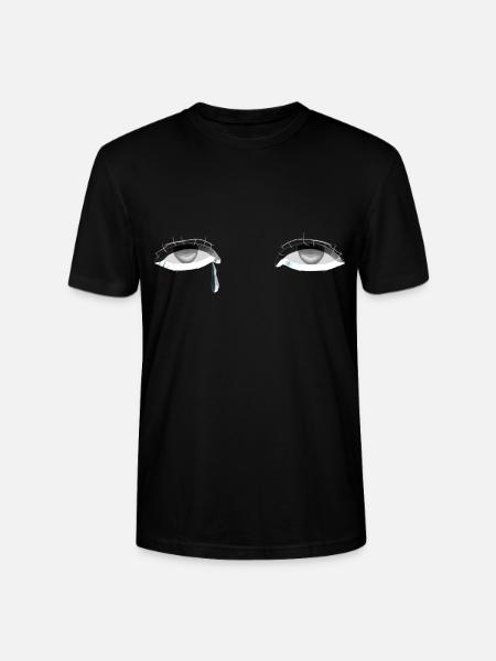 eye eye tear crying - Stanley/Stella CRAFTER Unisex Organic T-Shirt - black