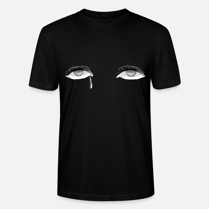 eye eye tear crying - Stanley/Stella CRAFTER Unisex Organic T-Shirt - black