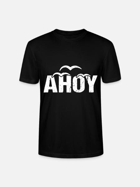 Ahoy Lake Greeting Coast - Stanley/Stella CRAFTER Unisex Organic T-Shirt - black