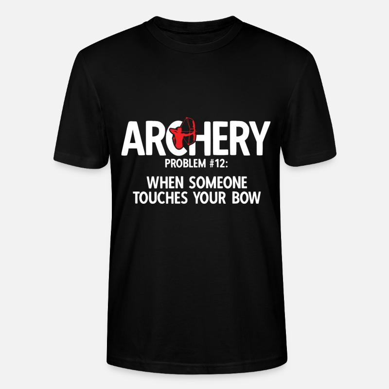 Bogenschießen Archery - Stanley/Stella Unisex Bio-T-Shirt CRAFTER - Schwarz