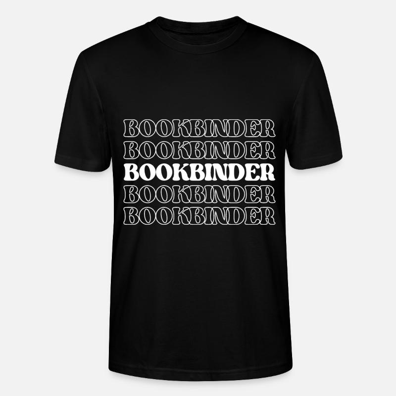 Buchbinder Buchbinder Bucharbeiter Buchflicker Buch - Stanley/Stella Unisex Bio-T-Shirt CRAFTER - Schwarz