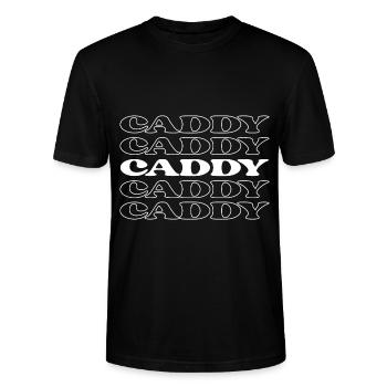 Caddie Golf Assistant Golf Caddie Caddy Golf - Stanley/Stella Unisex Bio-T-Shirt CRAFTER - Schwarz - Vorne - Alina (178cm) & Michal (187cm)