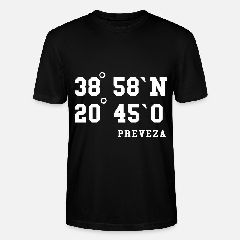 Preveza coordonne l’idée de vacances en Grèce - T-shirt bio CRAFTER Stanley Stella Unisexe - noir